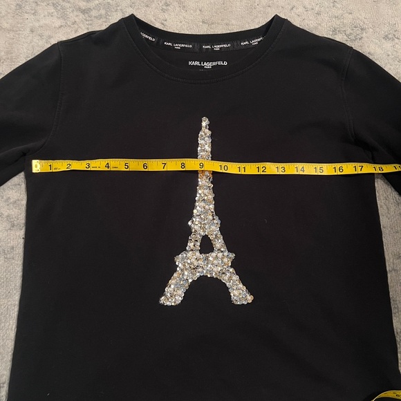 KARL LAGERFELD PARIS SEQUIN LONG SLEEVE - Sz XS - Picture 7 of 7